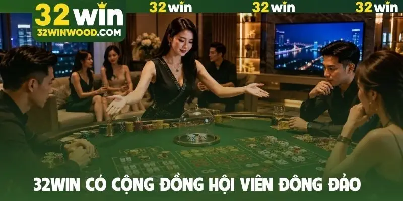 32Win có cộng đồng hội viên đông đảo