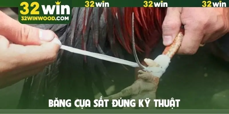 Băng cựa sắt đúng kỹ thuật