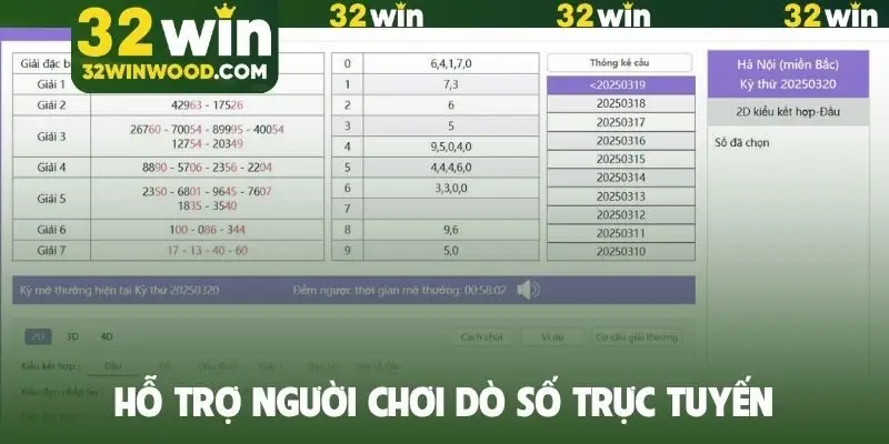 Hỗ trợ người chơi dò số trực tuyến